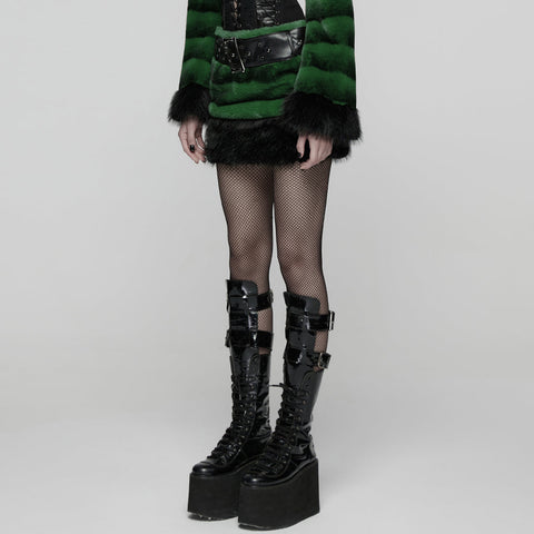 Punk Ultra-Soft Fur Skirt