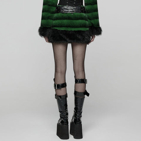 Punk Ultra-Soft Fur Skirt