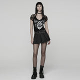 Punk Pleated Mini Skirt