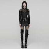 Punk Rebellious Sheer Mesh Dress