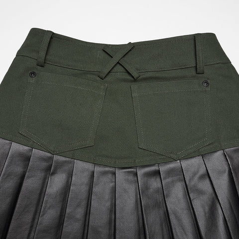 Cyberpunk one-piece Pleated Skirt