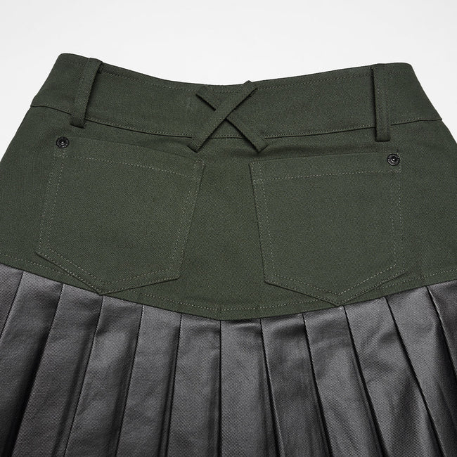 Cyberpunk one-piece Pleated Skirt