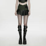 Cyberpunk one-piece Pleated Skirt