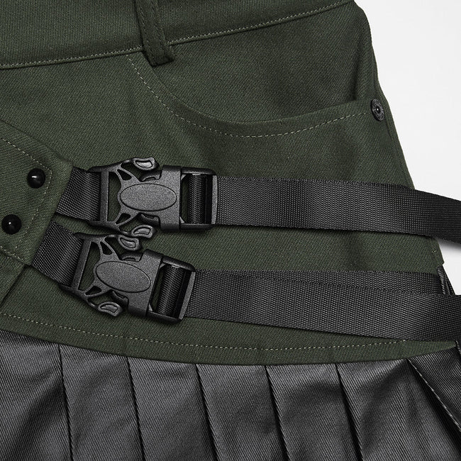 Cyberpunk one-piece Pleated Skirt