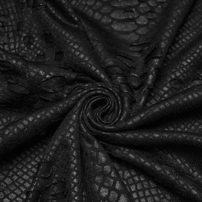 Punk tattered knitted Kilt