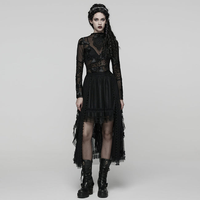 Goth Mesh Skirt
