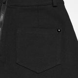 Punk Skull Embroidered Skirt