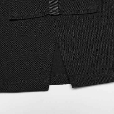 Punk Skull Embroidered Skirt