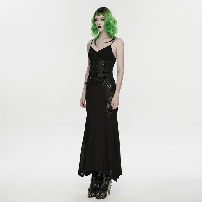 Punk Fish Scale Mesh Dress
