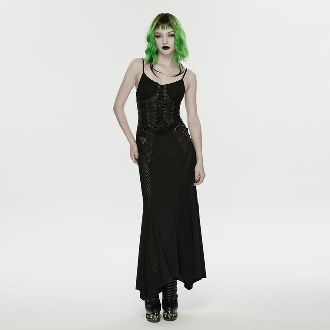 Punk Fish Scale Mesh Dress