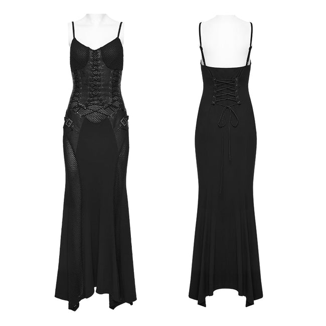 Punk Fish Scale Mesh Dress