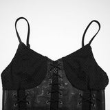 Punk Fish Scale Mesh Dress