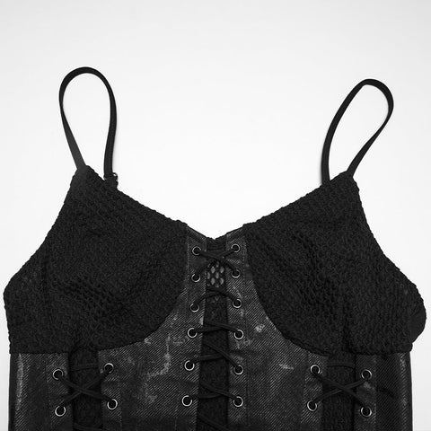 Punk Fish Scale Mesh Dress