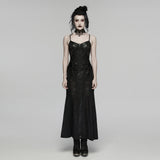 Goth Decal Visual Slip Dress