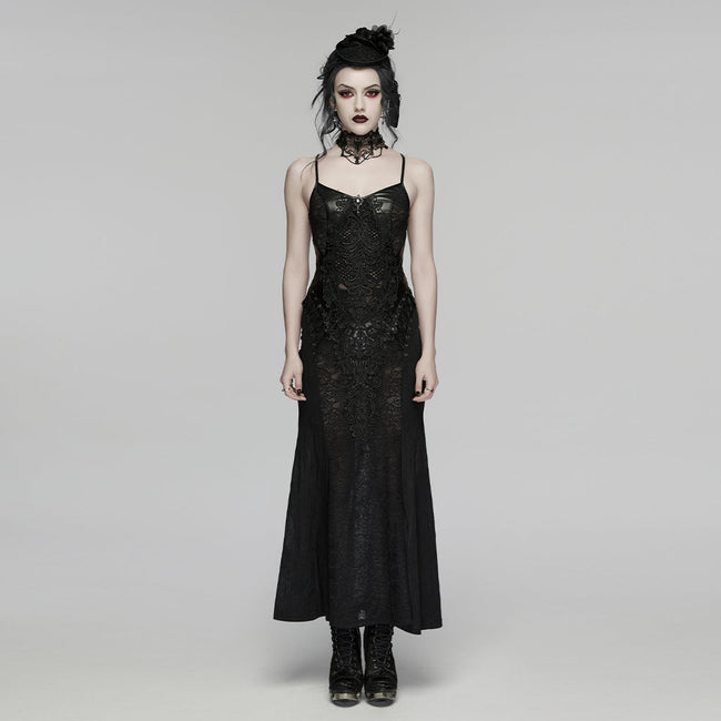 Goth Decal Visual Slip Dress