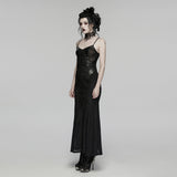 Goth Decal Visual Slip Dress