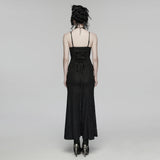 Goth Decal Visual Slip Dress