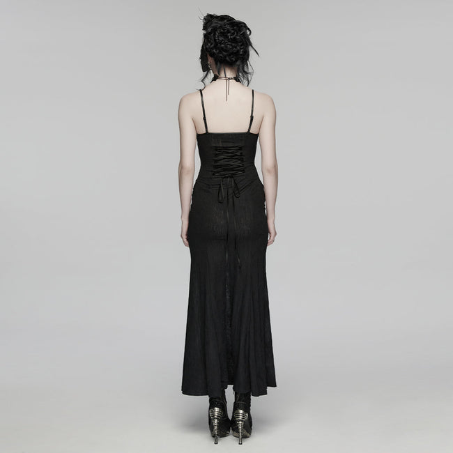 Goth Decal Visual Slip Dress