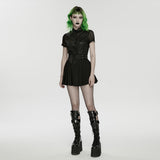 2026 Cyberpunk pleated skirt