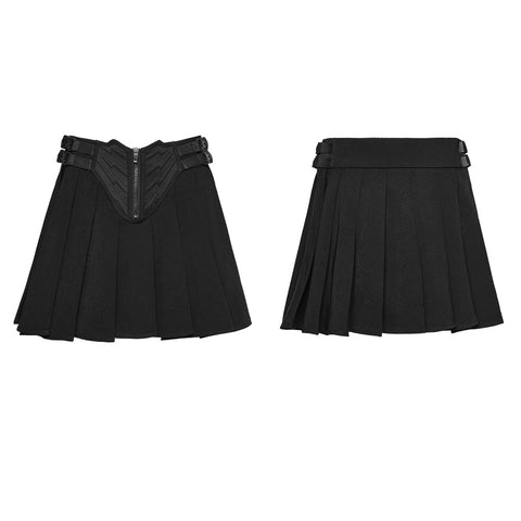 2026 Cyberpunk pleated skirt