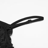 Goth layered slip dress