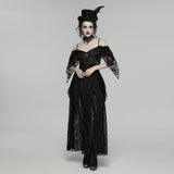 Goth layered slip dress