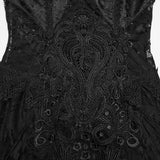 Goth layered slip dress