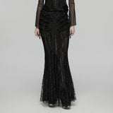 Goth Romantic Lace Layered Skirt