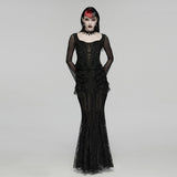 Goth Romantic Lace Layered Skirt