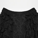 Goth Romantic Lace Layered Skirt