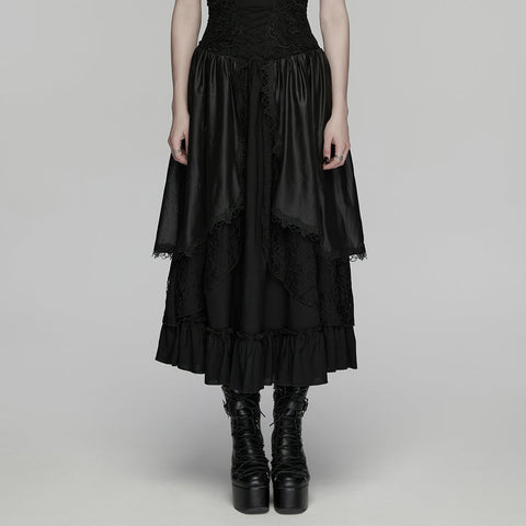 Forest Gothic Multi layered Skirt