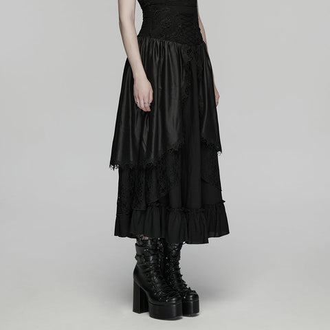 Forest Gothic Multi layered Skirt