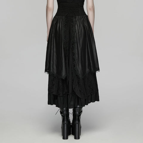 Forest Gothic Multi layered Skirt