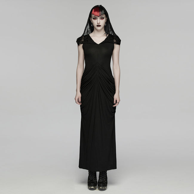 2-in-1 Elegant Gothic Nun Maxi Dress
