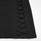 Cyberpunk asymmetrical bodycon skirt