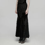 Goth Embroidered Skirt