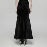Goth Embroidered Skirt