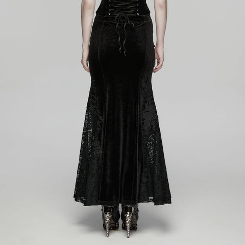 Goth Embroidered Skirt