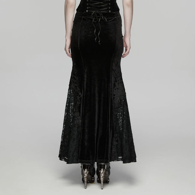 Goth Embroidered Skirt