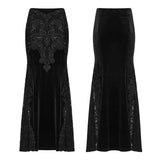 Goth Embroidered Skirt