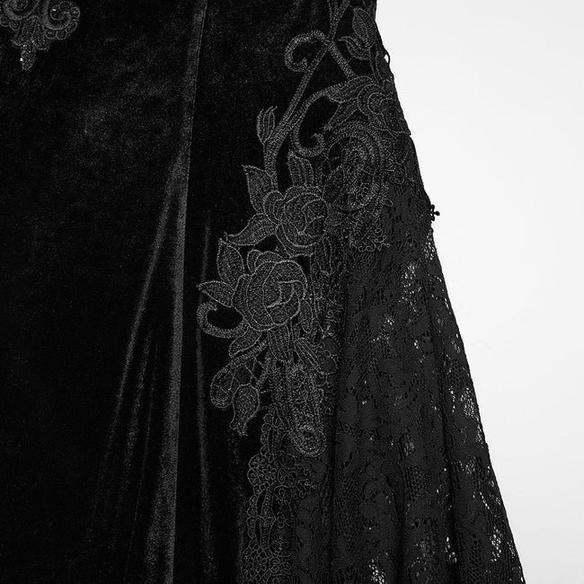 Goth Embroidered Skirt