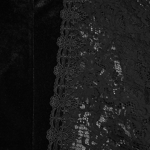 Goth Embroidered Skirt