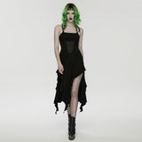 Punk halter neck dress