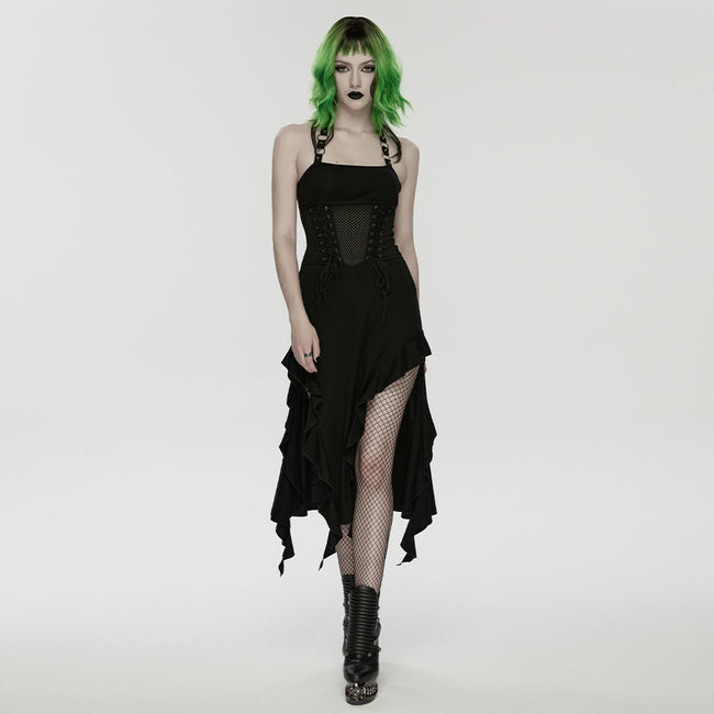 Punk halter neck dress