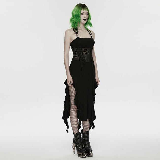 Punk halter neck dress