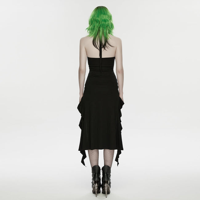 Punk halter neck dress