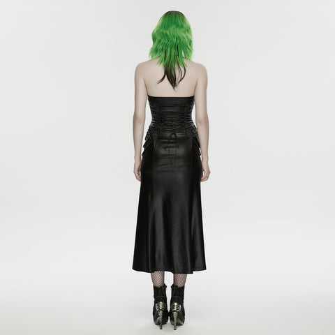 2026 Cyberpunk leather dress