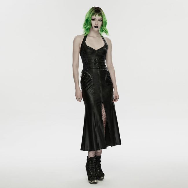 2026 Cyberpunk leather dress