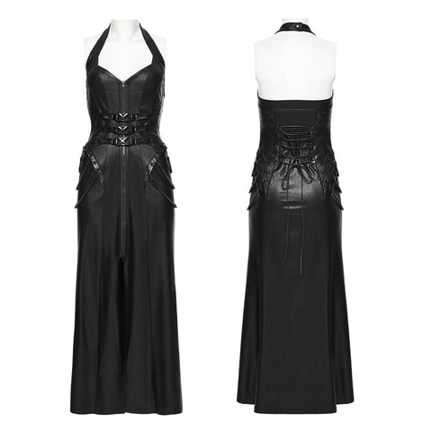 2026 Cyberpunk leather dress