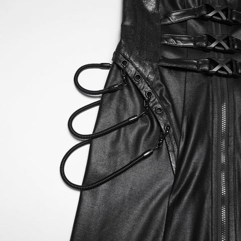 2026 Cyberpunk leather dress